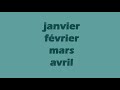 Apprendre les mois de l'année en français | Months of the year in French song for kids