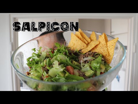 Salpicon, Mexican Shredded Beef Salad