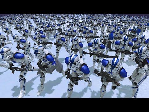 2,021 Clone Troopers Siege GRIEVOUS' Bunker! - Men of War: Star Wars Mod Battle Simulator