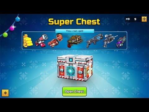 Pixel Gun 3D - Open 5 Super Christmas Chest