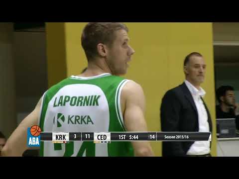 ABA Liga 2015/16, Round 4 match: Krka - Cedevita (9.10.2015)