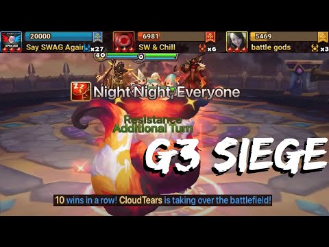 MANX Hypnomeow PURRS into BATTLE!! vs. SW & Chill and battle gods (G3 Siege - Summoners War)