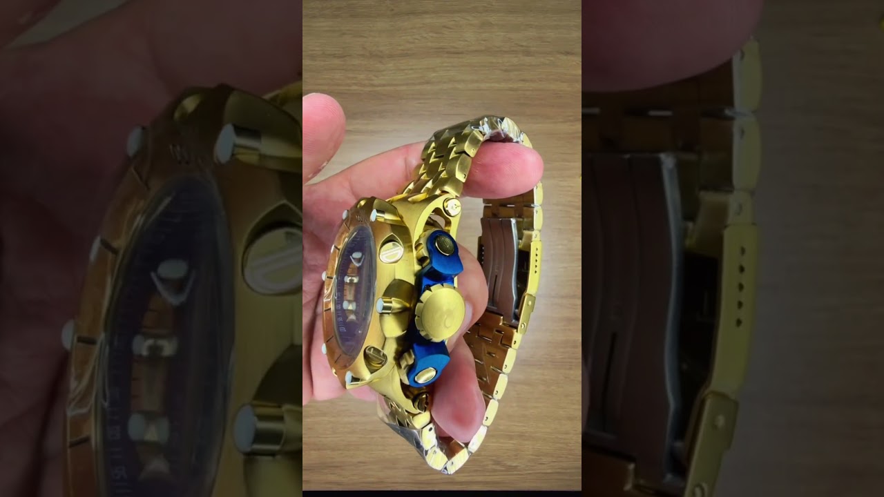Relógio Invicta Venom 27791 Dourado 54mm Azul - Luxo e Resistência