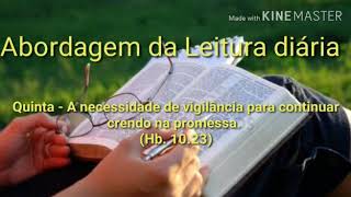Abordagem da Leitura diária(Quinta-feira) Lição 10