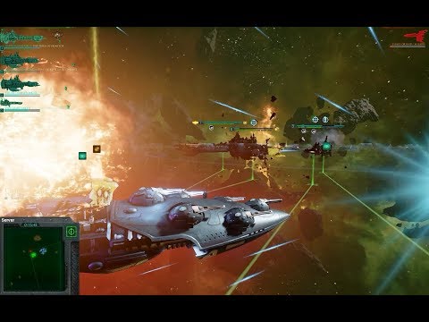 Dark Angels vs Eldar, Heroic Difficulty + Elite Mode 700 points - Battlefleet Gothic Armada