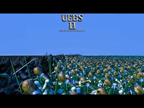 17000 GondorGrunts VS 18000 Dark Paladins  Ultimate Epic Battle Simulator UEBS 2