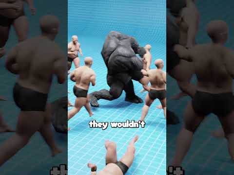 100 Men Vs 1 Gorilla - 3D Animation