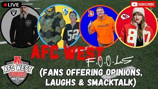 🔥 AFC WEST F.O.O.L.S. EP. 2 — Jeanty Injury, Bo Nix Hype & Chiefs/Chargers ROASTED!