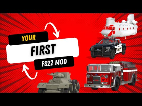 Part of a video titled Make Your 1st Mod for Farming Simulator 22 - Walkthrough