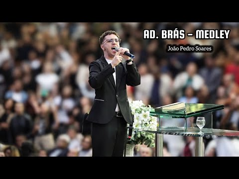 Os céus desceu na AD. Brás - João Pedro Soares - Medley 