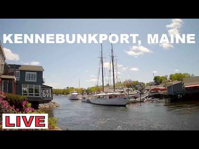 Live webcam view of Dock Square Waterfront, Kennebunkport