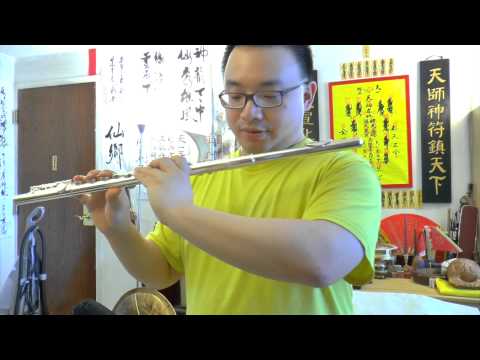 Pearl Flute Quantz 505 Silver Plated Offset G, Split E, C Foot Flute Review and Demonstration