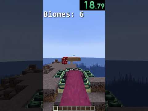 CubedFilms - 10 Minecraft Biomes in 30 Seconds | World's Smallest Violin Edit #shorts #satisfying