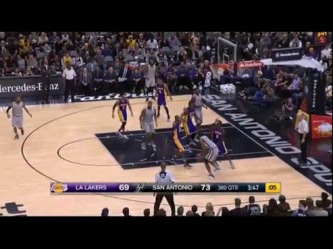 Kobe Bryant hits 3 straight threes (and 4-point play) vs San Antonio Spurs!