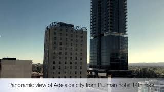Panoramic view of Adelaide city from pullman hotel