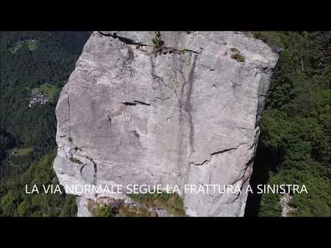 Torre delle Giavine o di Boccioleto - Parete Est col drone (Full HD)