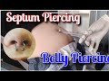 Septum Piercing And Belly Piercing