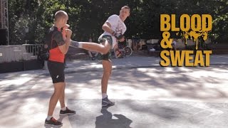 Обучение технике: как сделать удар вертушку ногой - Видео онлайн