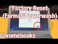 Chromebooks How To Factory Reset Format Back To Factory Defaults