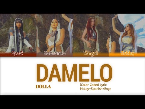 DOLLA feat. Hard Lights - DAMELO (Color Code Lyric Mly+Span+Eng)
