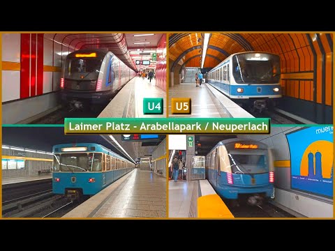Linien U4 - U5 von U-Bahn München : Alle Stationen ( MVG ) ACC84