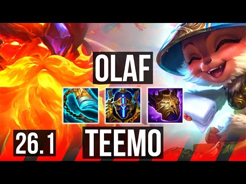 OLAF vs TEEMO (TOP) | EUW Master | 26.1
