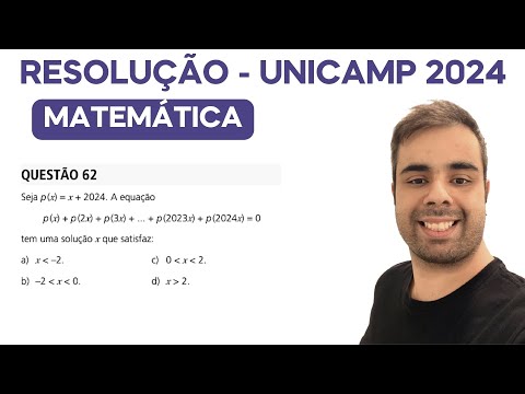 Unicamp 2024 - Seja p(x) = x + 2024. A equação p(x) + p(2x) + p(3x) + ... + p(2023x) + p(2024x) = 0
