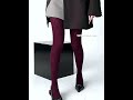 Geometric Circular Pattern Jacquard Sheer Solid Color Slimming Pantyhose