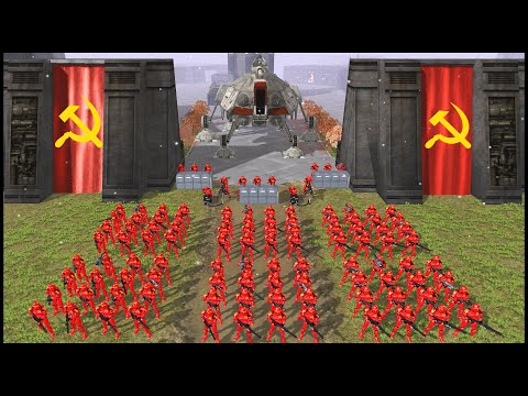 Clone Communist MEGA FORTRESS!? - Men of War: Star Wars Mod Battle Simulator