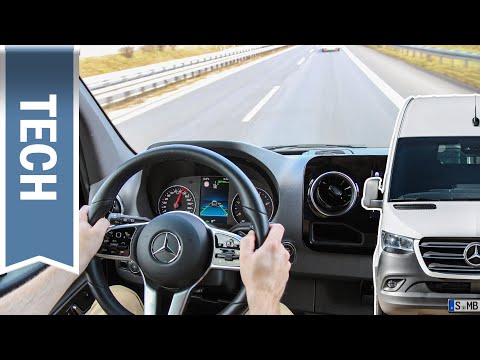 Assistenzsysteme im Mercedes Benz Sprinter im Test: Distronic, Seitenwindassistent, Lenkassistent
