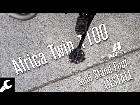 Honda CRF1100 Africa Twin Side Stand Foot Install: