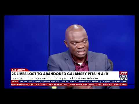 23 lives lost to abandoned galamsey pits in A/R: We must focus on reclaiming the lands  - Bataglia.