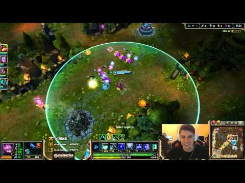 Fnatic xPeke - Kennen vs poor Akali (2800Elo) (Challenger)