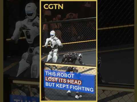 This robot lost its head but still kept fighting