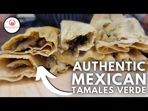 🍖 The Best Authentic 💯 Mexican Tamales Verde | Simple and Delicious Recipes 😋😋