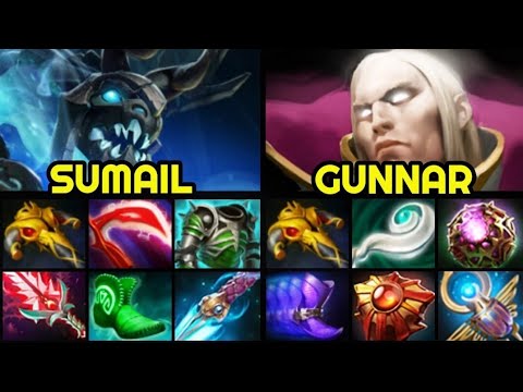 SUMAIL vs GUNNAR — Mid Visage vs Quas Wex Build Invoker 7.27 Dota 2