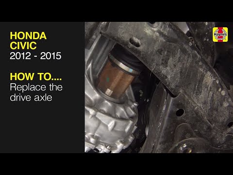 How to Replace the drive axle on the Honda Civic 2012 to 2015