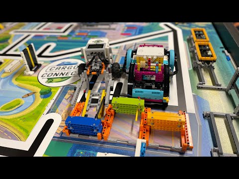 2021-2022 FLL CARGO CONNECT M10 Sorting Center solutions with EV3 and Spike Prime