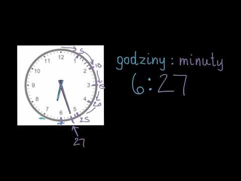 Odczytywanie czasu z dokładnością do minuty (oznaczony zegar)