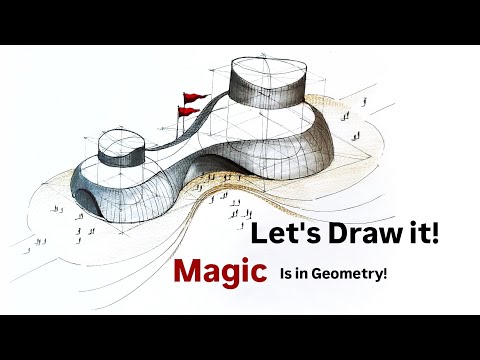 Easy to Draw! The Magic is in Geometry✒️🔴⚪️