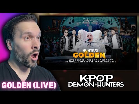 FIRST TIME Reacting To PUTRI ARIANI - GOLDEN (COVER) [LIVE PERFORMANCE AT FORMULA 1 GRAND PRIX 2025]