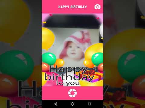 Happy Birthday Frame Camera Video