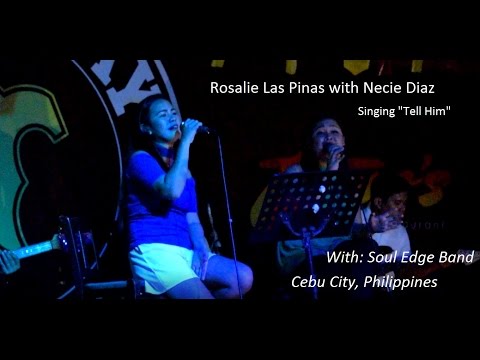Rosalie Las Pinas and Necie Diaz singing "Tell Him"