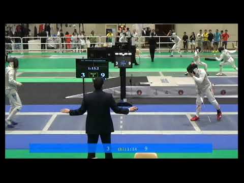Asian U23 Fencing Championship 2019 MF T32 GLADKOV Pavel ( KAZ ) vs ABE Yoshiki ( JPN )
