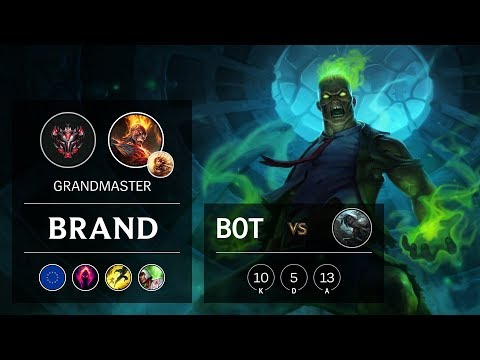 Brand Bot vs Senna - EUW Grandmaster Patch 10.1