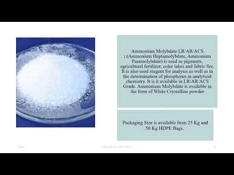 Ammonium Molybdate LR/AR/ACS Grade