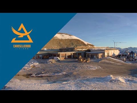 New cableway Carosello 3000 - All in one Summer - Timelapse