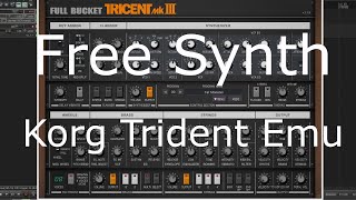 Video thumbnail for Free Synth - Full Bucket Music Tricent mk III (No Talking) by Elektronick Musick