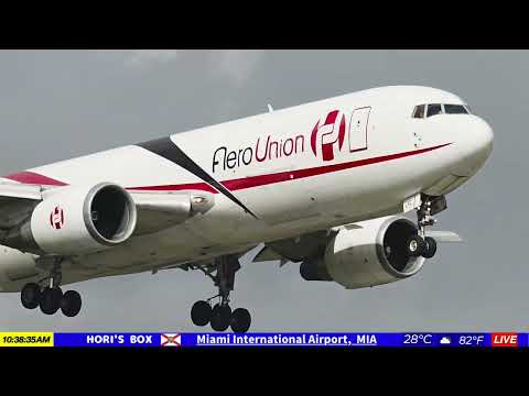 🔴 AO VIVO Aeroporto Internacional de Miami / Aeroporto de Miami / MIA Avião e localização de trem