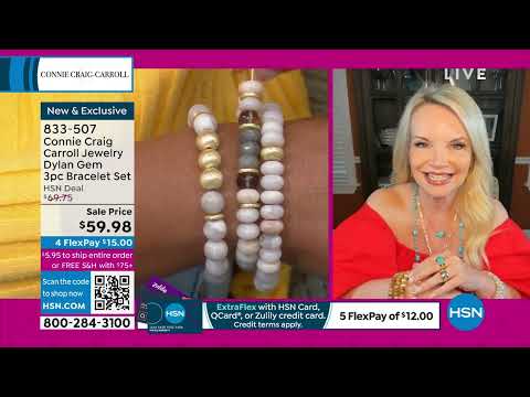 Connie Craig Carroll Jewelry Dylan Gemstone 3pc Stretch ...